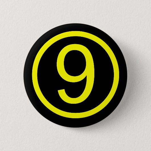 9 - Nr. neun Button (Vorderseite)