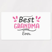 9 Opa- und Oma-Aufkleber/ Bestes Oma je/ Etiketten (Design 1)