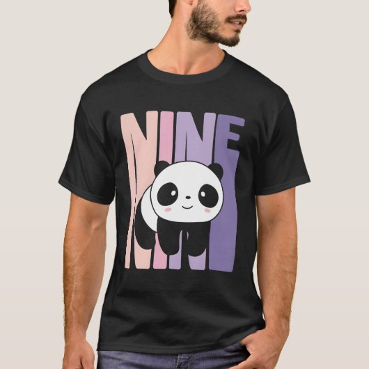 9 Panda 9th B-Day T-Shirt (Vorderseite)