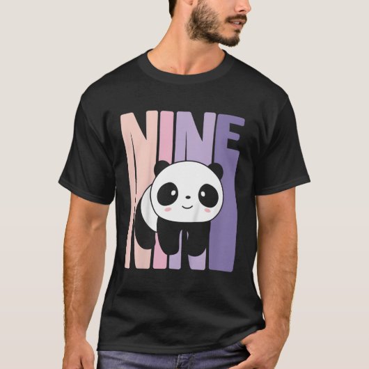 9 Panda 9th B-Day T-Shirt (Vorderseite)