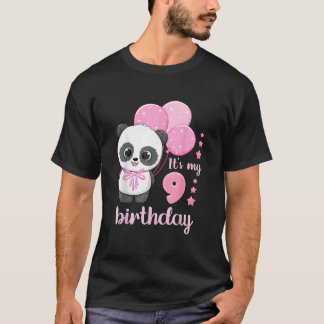9 Panda K Ballons Es Ist Mein 9. T-Shirt