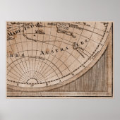 9 Panel Sepia Version de L'Isle World Map 9 Poster (Vorne)