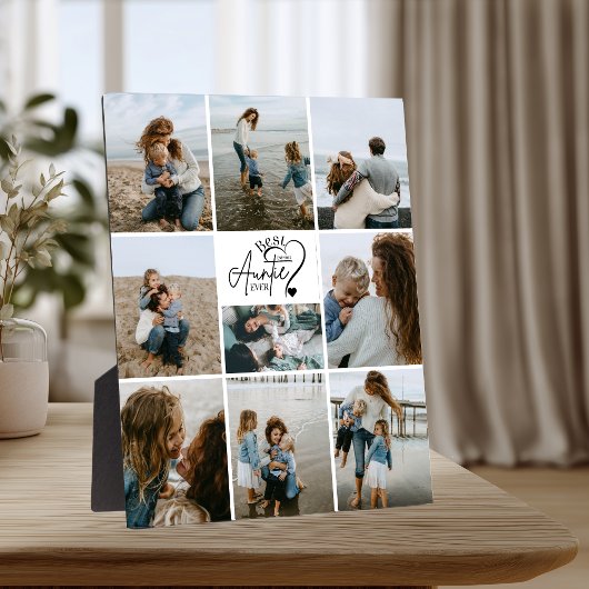 9 Personalized Best Aunt Photo Collage Fotoplatte
