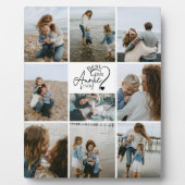 9 Personalized Best Aunt Photo Collage Fotoplatte (Vorderseite)