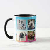 9 PET Foto Gedenkcollage Instagram Name Geschenk Tasse (Links)