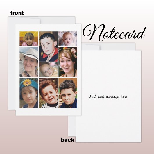 9 photo add message white dankeskarte