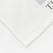 9 photo collage grid elegant Christmas Fleecedecke (Ecke)