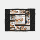 9 Photo Collage Template Fleecedecke (Vorderseite (Horizontal))