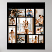 9 Photo Collage Template Poster (Vorne)