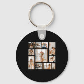 9 Photo Collage Template Schlüsselanhänger (Vorderseite)