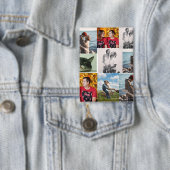 9 Photo Custom Personalized Collage Button (Insitu)