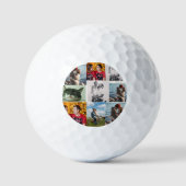 9 Photo Custom Personalized Collage Golfball (Vorderseite)