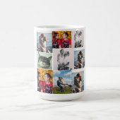 9 Photo Custom Personalized Collage Kaffeetasse (Mittel)