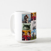 9 Photo Custom Personalized Collage Kaffeetasse (Vorderseite Links)