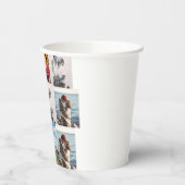 9 Photo Custom Personalized Collage Pappbecher (Links)