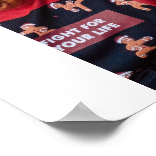 9 Photo Custom Personalized Collage Poster (Ecke)