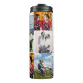 9 Photo Custom Personalized Collage Thermosbecher (Vorderseite)