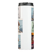 9 Photo Custom Personalized Collage Thermosbecher (Rückseite)