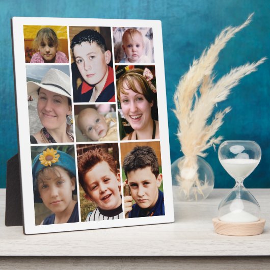 9 photo white display fotoplatte (Seite)