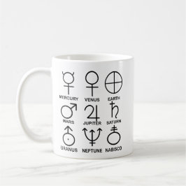 9 Planeten-Tasse Kaffeetasse