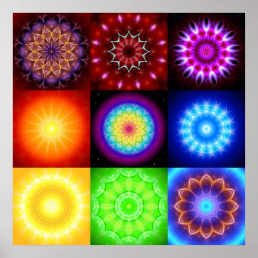 9 Powermandalas Poster (Vorne)