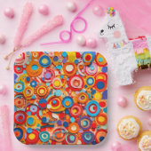 9" Quadratischer Papier-Teller Pappteller (Party)