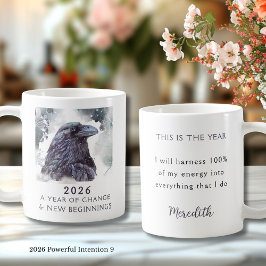 9. Raven 2026 Year of Change Powerful Intention Kaffeetasse