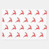 9 Rentierpapier Geschenkpapier Set (Vorderseite 3)
