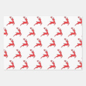 9 Rentierpapier Geschenkpapier Set (Vorderseite)