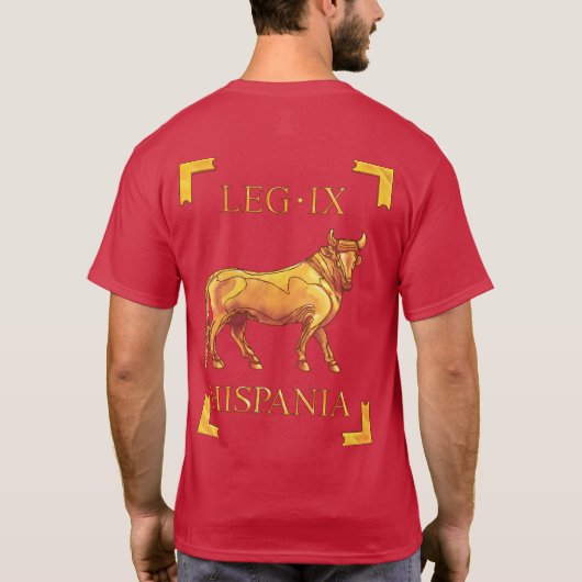 9 römischer Legio IX Hispania Vexillum T - Shirt (Rückseite)