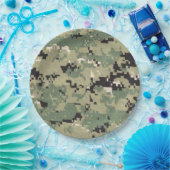 9" Round Paper Plate Navy Typ III Digital Pappteller (Party)
