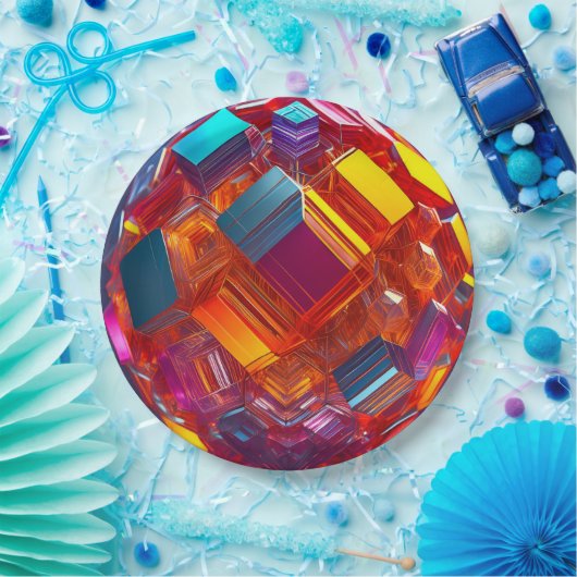 9" Round Paper Plate Pappteller (Party)