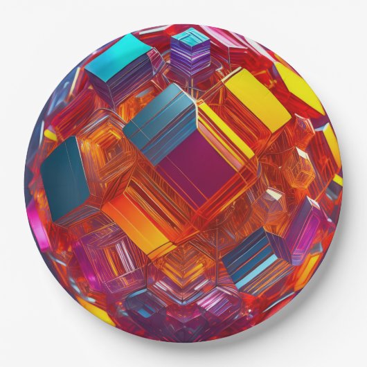 9" Round Paper Plate  Pappteller (Vorderseite)