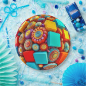 9" Round Paper Plate Pappteller (Party)