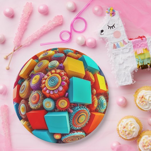 9" Round Paper Plate Pappteller (Party)