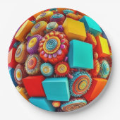 9" Round Paper Plate Pappteller (Vorderseite)