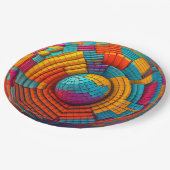 9" Round Paper Plate Pappteller (Schrägansicht)