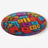 9" Round Paper Plate Pappteller (Schrägansicht)