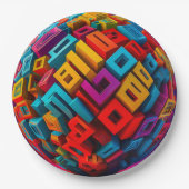 9" Round Paper Plate Pappteller (Vorderseite)