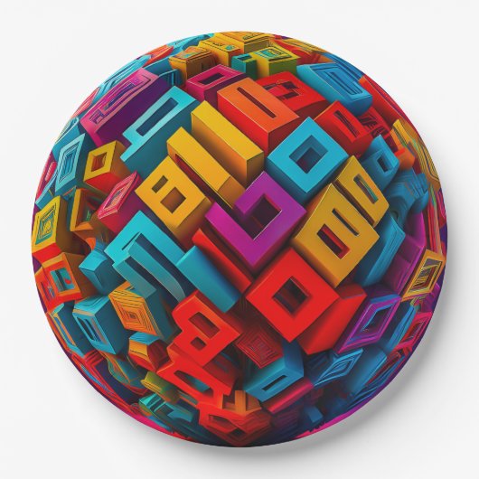 9" Round Paper Plate Pappteller (Vorderseite)