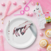 9" Round Paper Plate Zombie Tropfen Vampire Got Pappteller (Party)