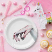 9" Round Paper Plate Zombie Tropfen Vampire Got Pappteller (Party)