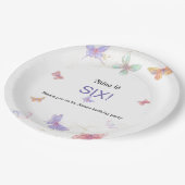 9" runde Geburtstagsparteienplatte Pappteller (Schrägansicht)