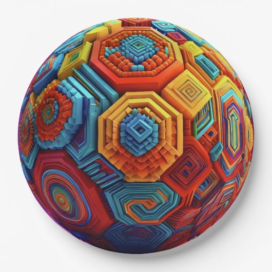 9" runder Papier-Teller Pappteller (Vorderseite)