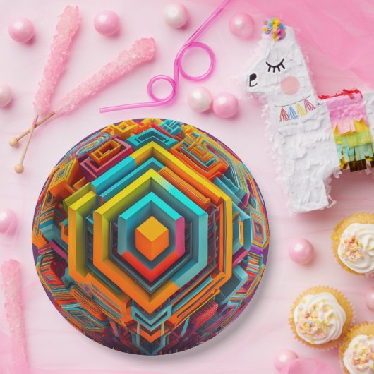 9" runder Papier-Teller Pappteller (Party)