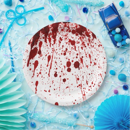 9" Rundpapier Plate Spritzer Vampire Gothic Pappteller (Party)