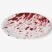 9" Rundpapier Plate Spritzer Vampire Gothic Pappteller (Schrägansicht)