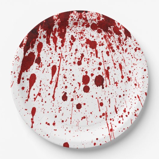 9" Rundpapier Plate Spritzer Vampire Gothic Pappteller (Vorderseite)