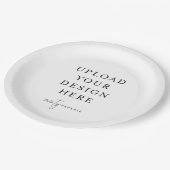 9" Rundpapier-Teller (Set von 8) Pappteller (Schrägansicht)