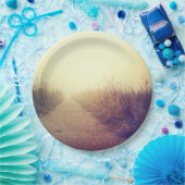 9" Rundpapierplatine - Gehweg zum Sonnenaufgang Pappteller (Party)